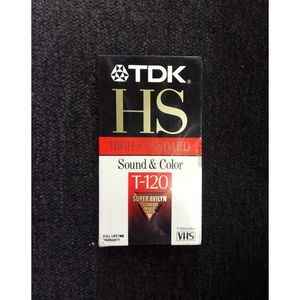 TDK High Slandered HS VHS tape videocassette T-120 246m